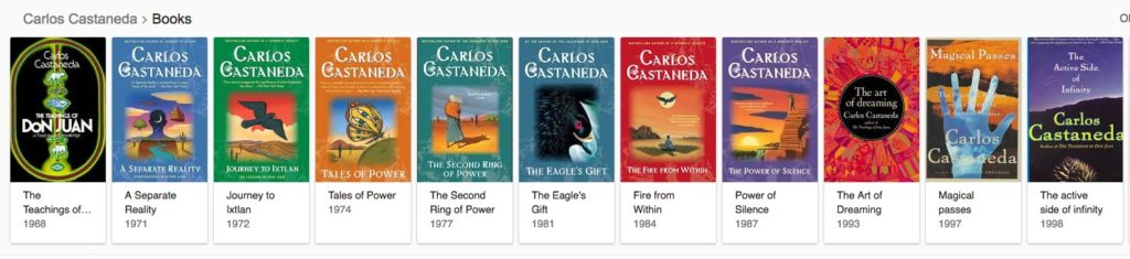 Carlos Castaneda - Bibliography (Visual)